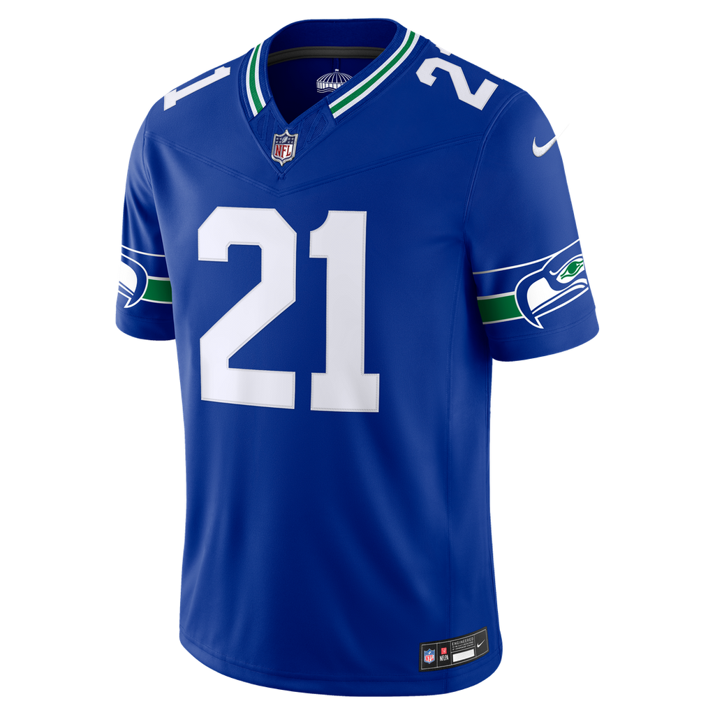 Seattle Seahawks Devon Witherspoon Nike College Navy Team Vapor F.U.S.E. Stitched Limited Jersey