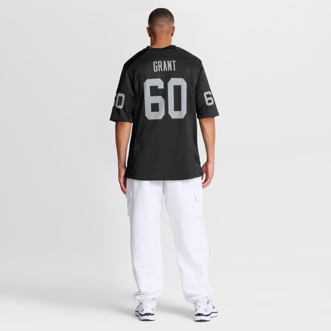 Las Vegas Raiders Charles Grant Nike Black Team Game Jersey