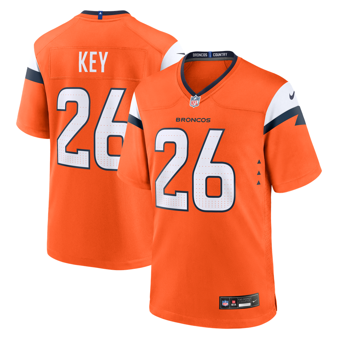 Denver Broncos Devon Key Nike Orange Team Game Jersey