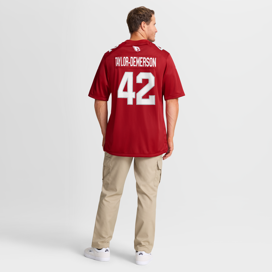 Arizona Cardinals Dadrion Taylor-Demerson Nike Cardinal Team Game Jersey