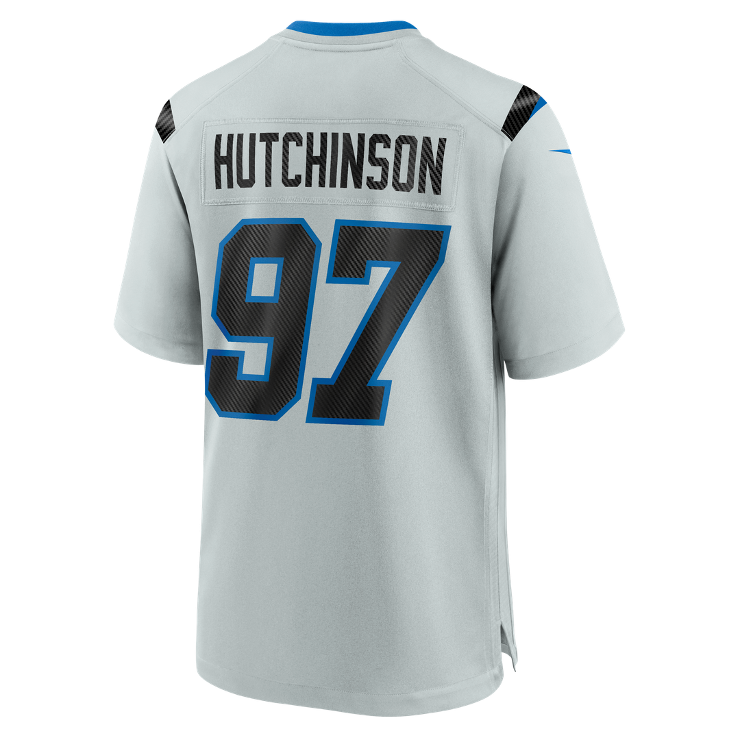 Detroit Lions Aidan Hutchinson Nike Silver 2026 Rivalries Collection Game Jersey