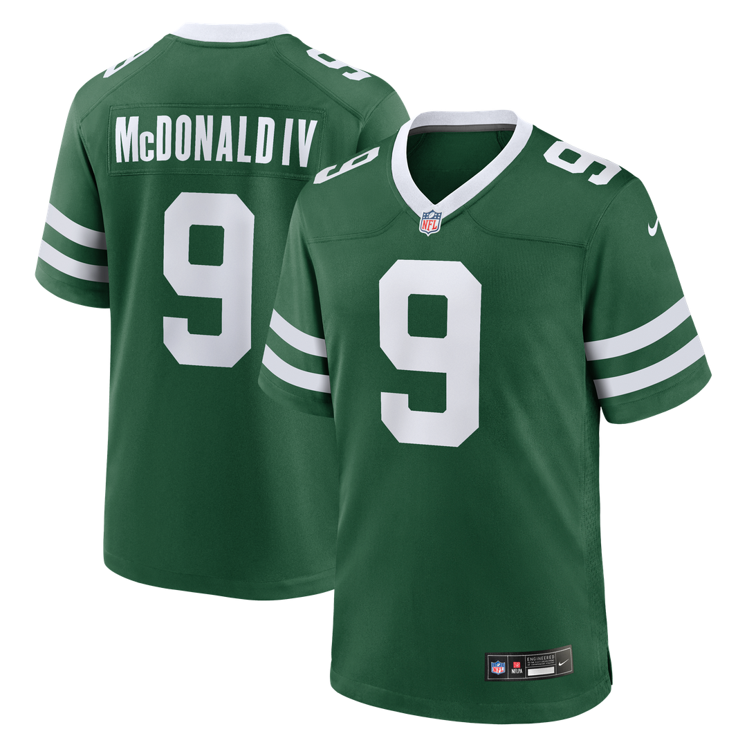 New York Jets Will McDonald IV Nike Legacy Green Team Game Jersey