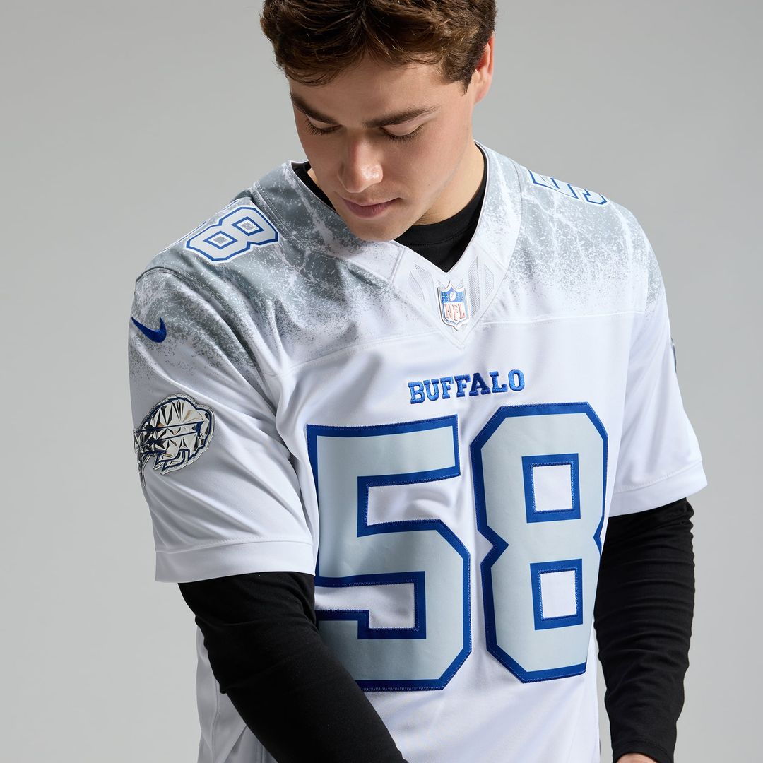 Buffalo Bills Matt Milano Nike White Rivalries Collection Stitched Limited Jersey