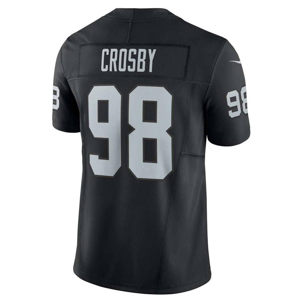 Las Vegas Raiders Maxx Crosby Nike Black Vapor F.U.S.E. Limited Jersey