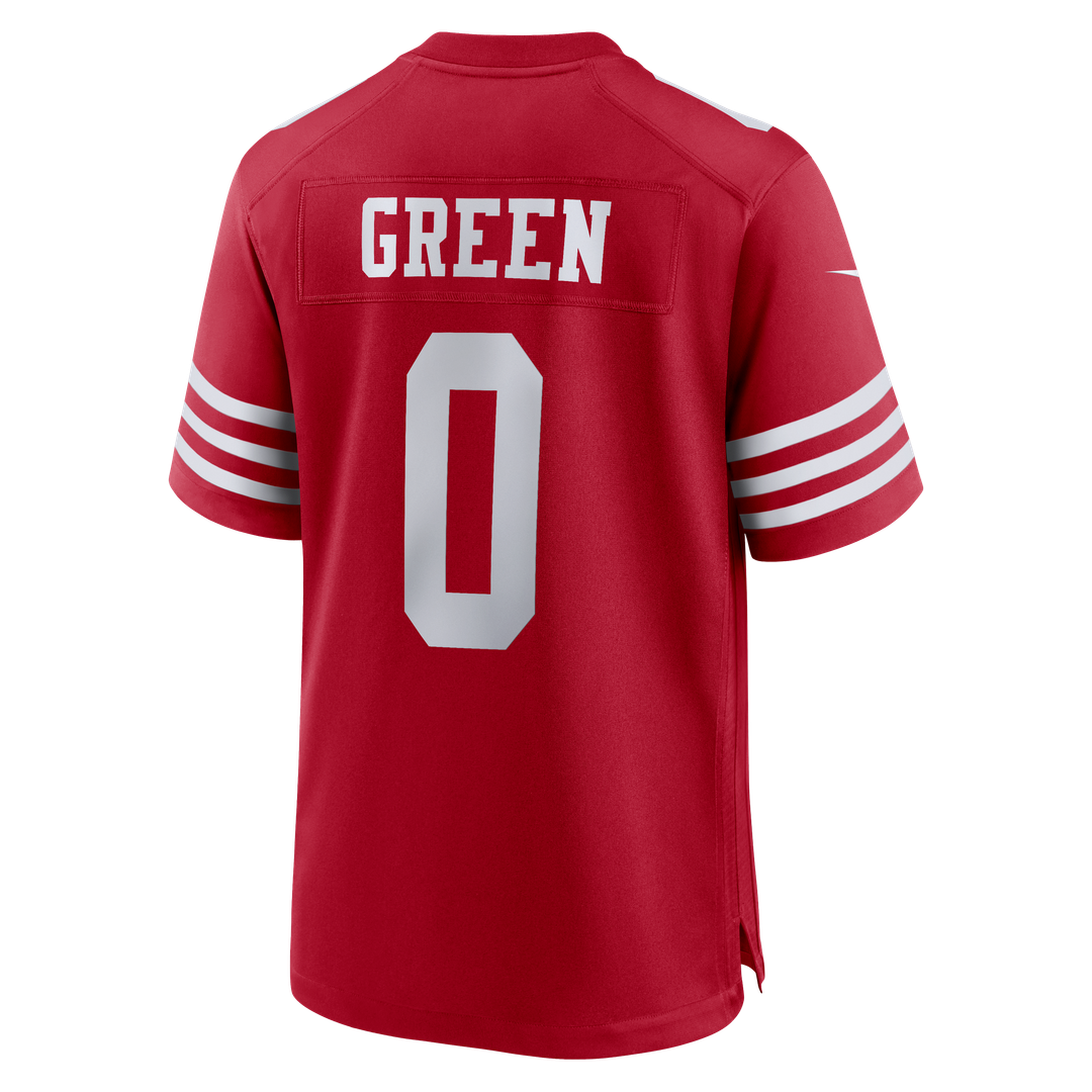 San Francisco 49ers Renardo Green Nike Scarlet Game Jersey