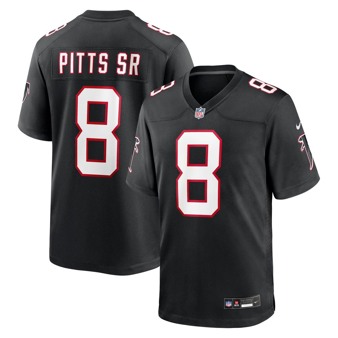 Atlanta Falcons Kyle Pitts Sr. Nike Black Alternate Game Jersey