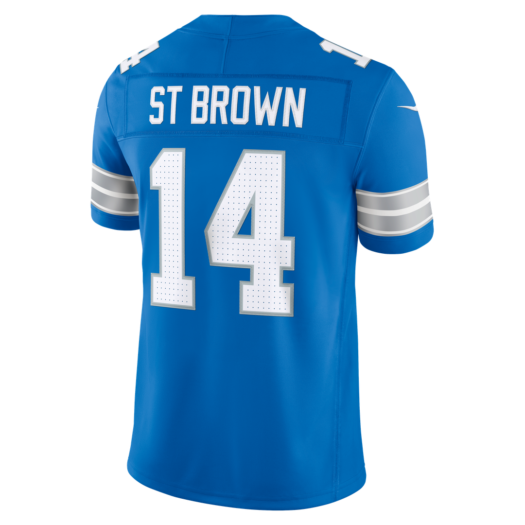 Detroit Lions Amon-Ra St. Brown Nike White Vapor F.U.S.E. Stitched Limited Jersey