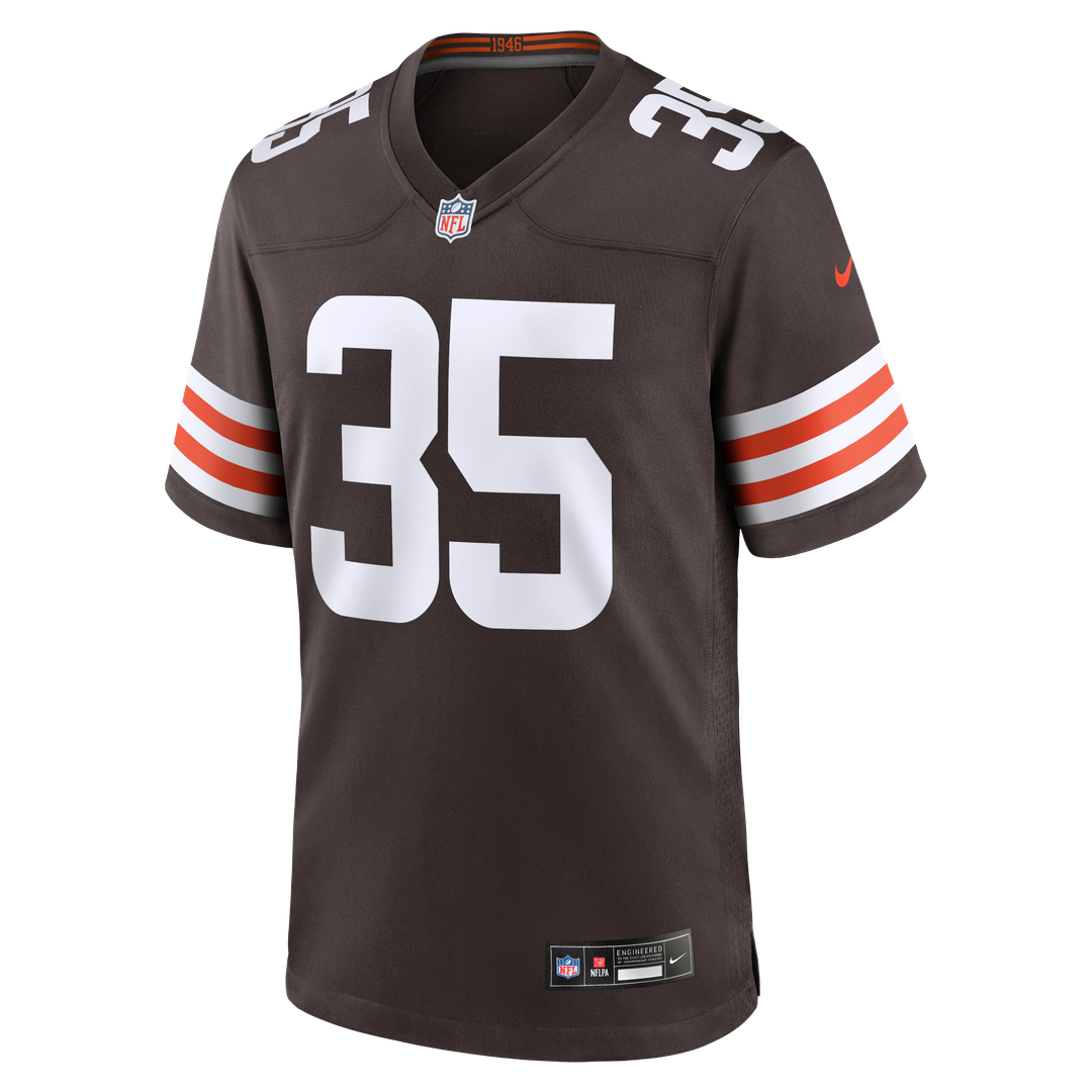 Cleveland Browns Toriano Pride Jr. Nike Brown Team Game Jersey