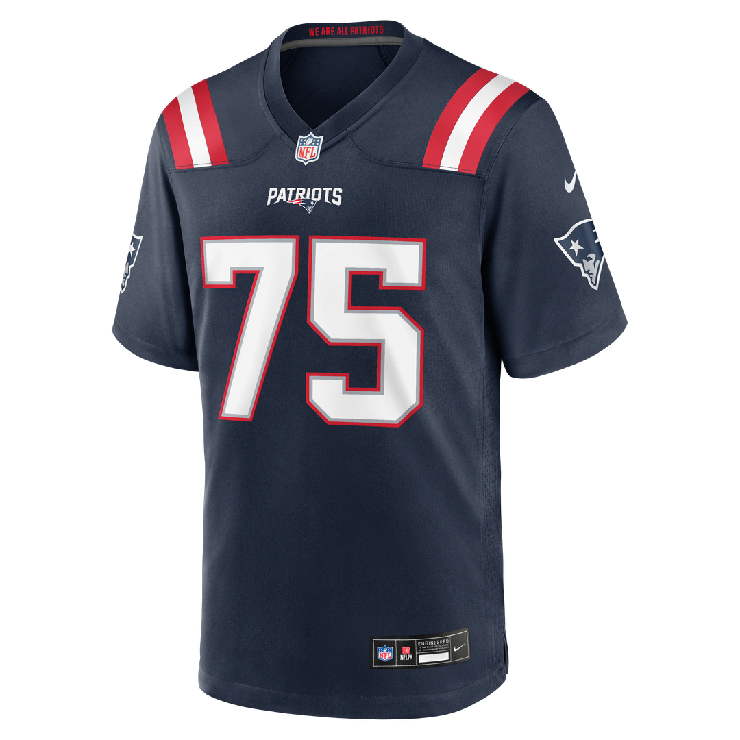 New England Patriots Alijah Vera-Tucker Nike Navy Team Game Jersey
