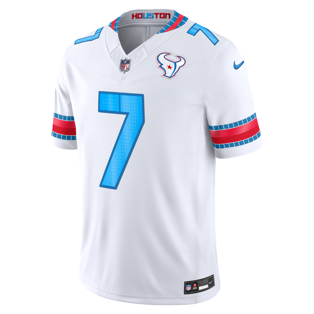 Houston Texans C.J. Stroud Nike White 2026 Rivalries Collection Stitched Limited Jersey