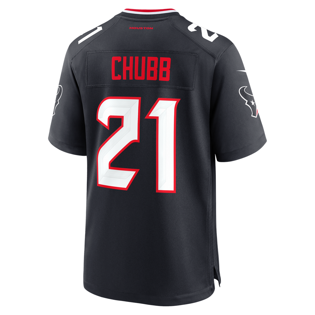 Houston Texans Nick Chubb Nike Navy Team Game Jersey