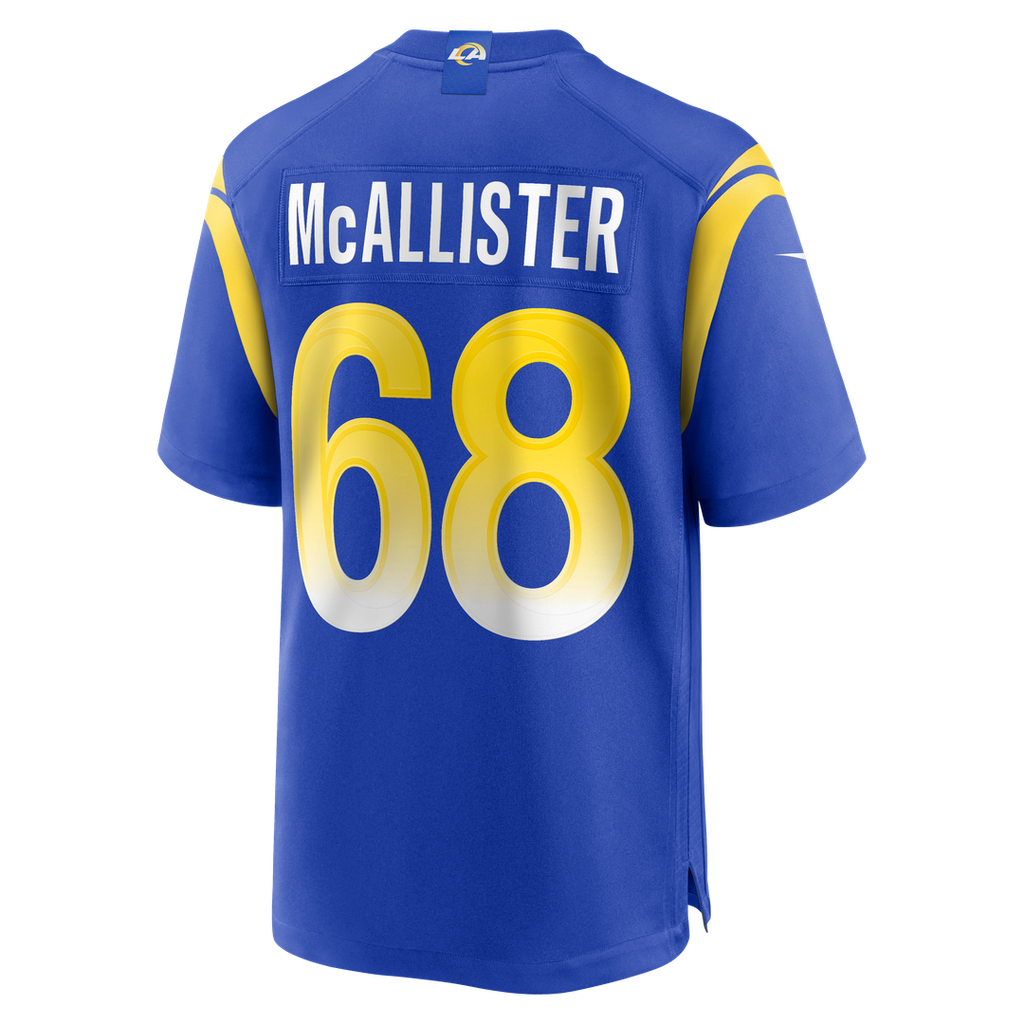 Los Angeles Rams Mike McAllister Nike Royal Home Game Jersey