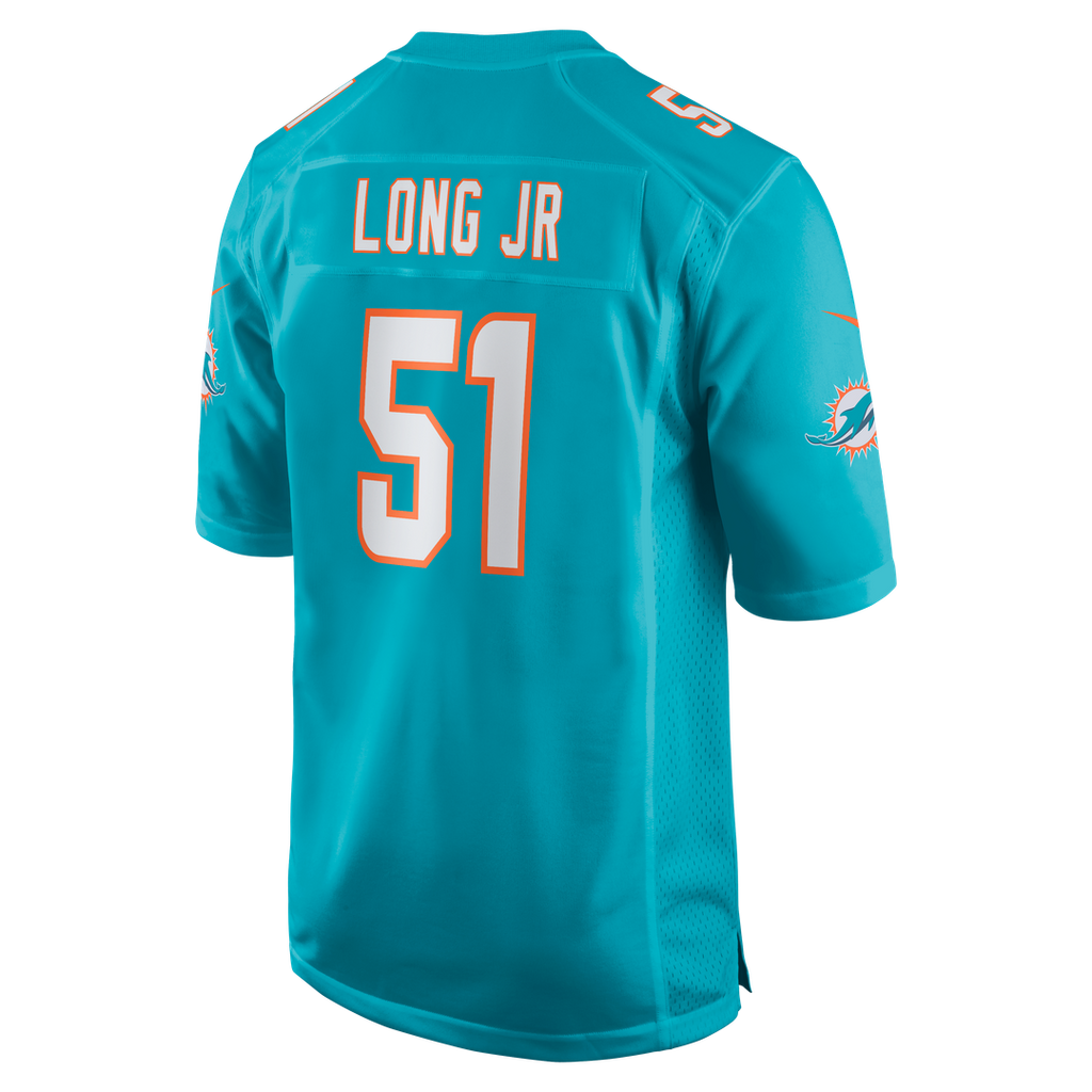 Miami Dolphins David Long Jr. Nike Aqua Game Jersey