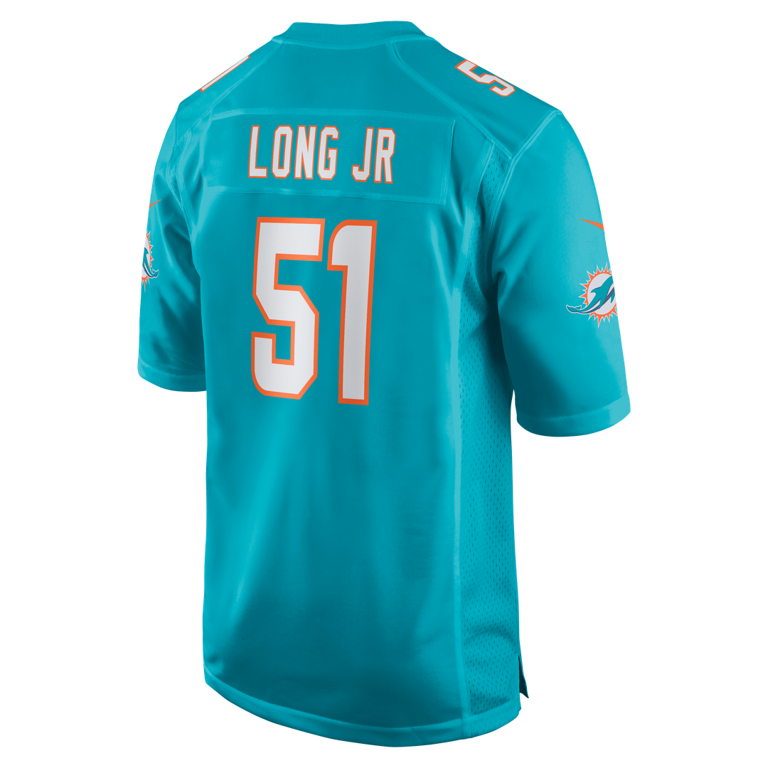 Miami Dolphins David Long Jr. Nike Aqua Game Jersey