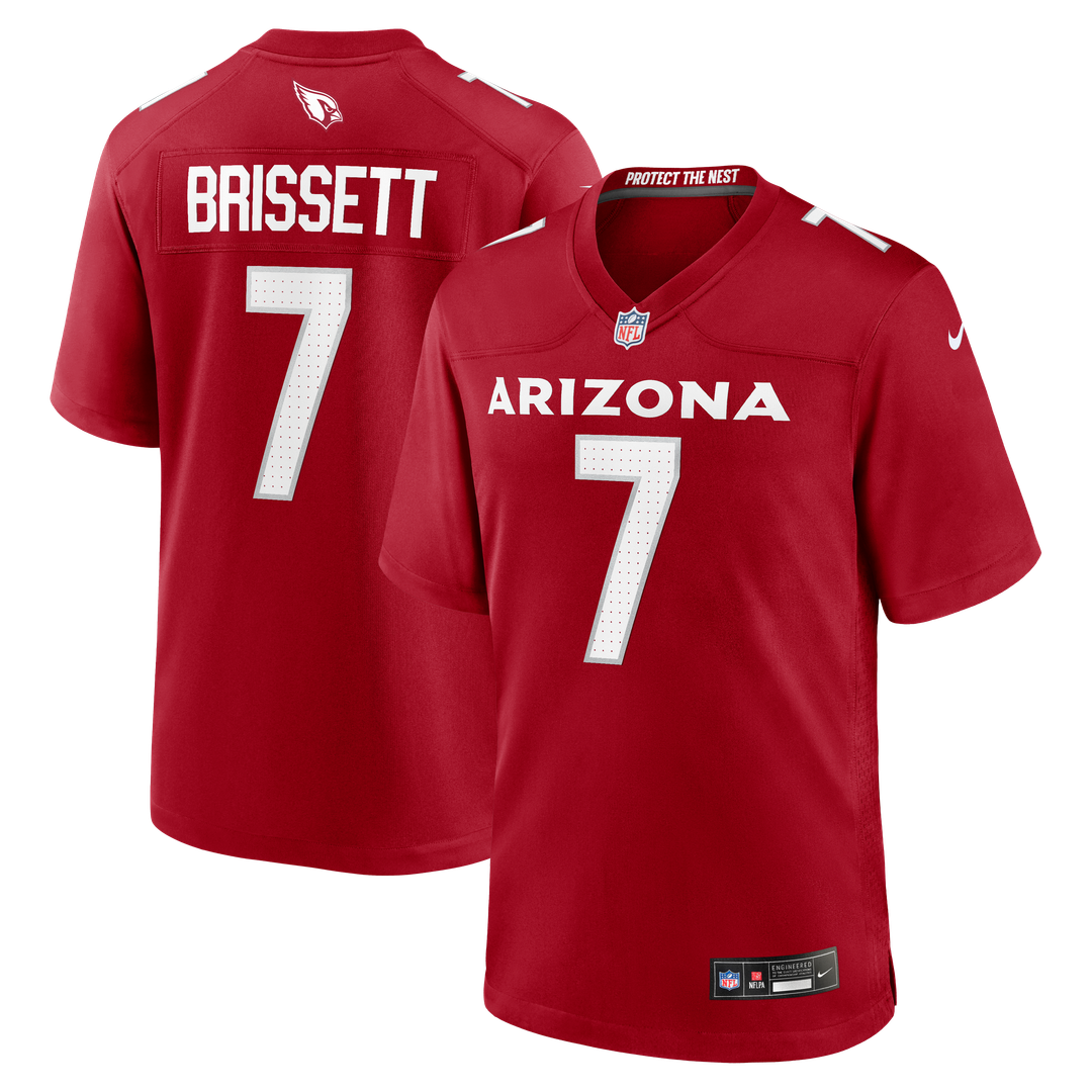 Arizona Cardinals Jacoby Brissett Nike Cardinal Team Game Jersey