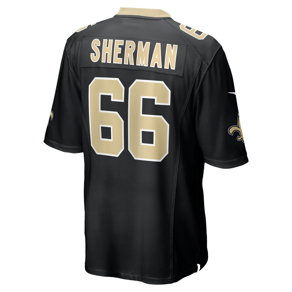 New Orleans Saints William Sherman Nike Black Team Game Jersey