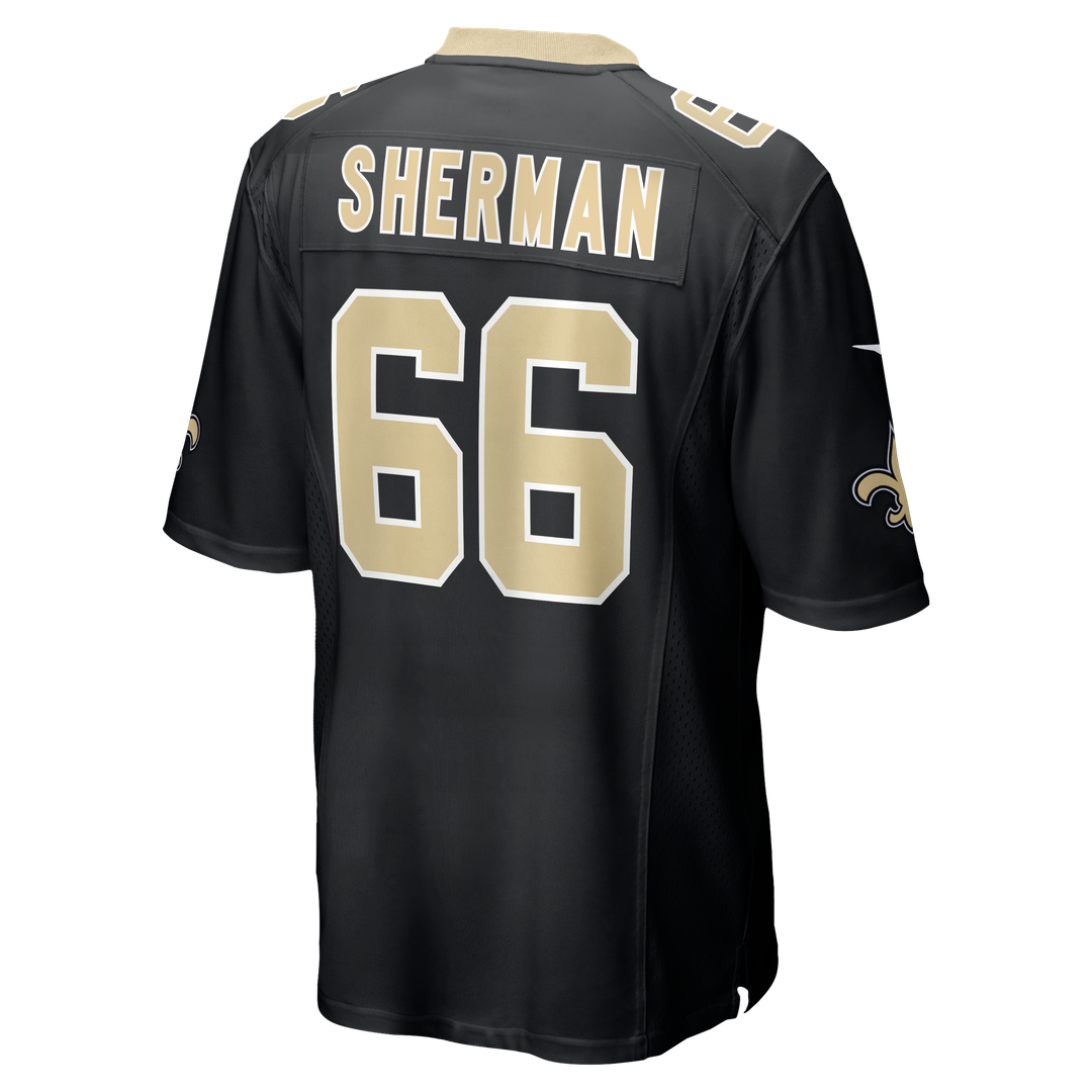 New Orleans Saints William Sherman Nike Black Team Game Jersey