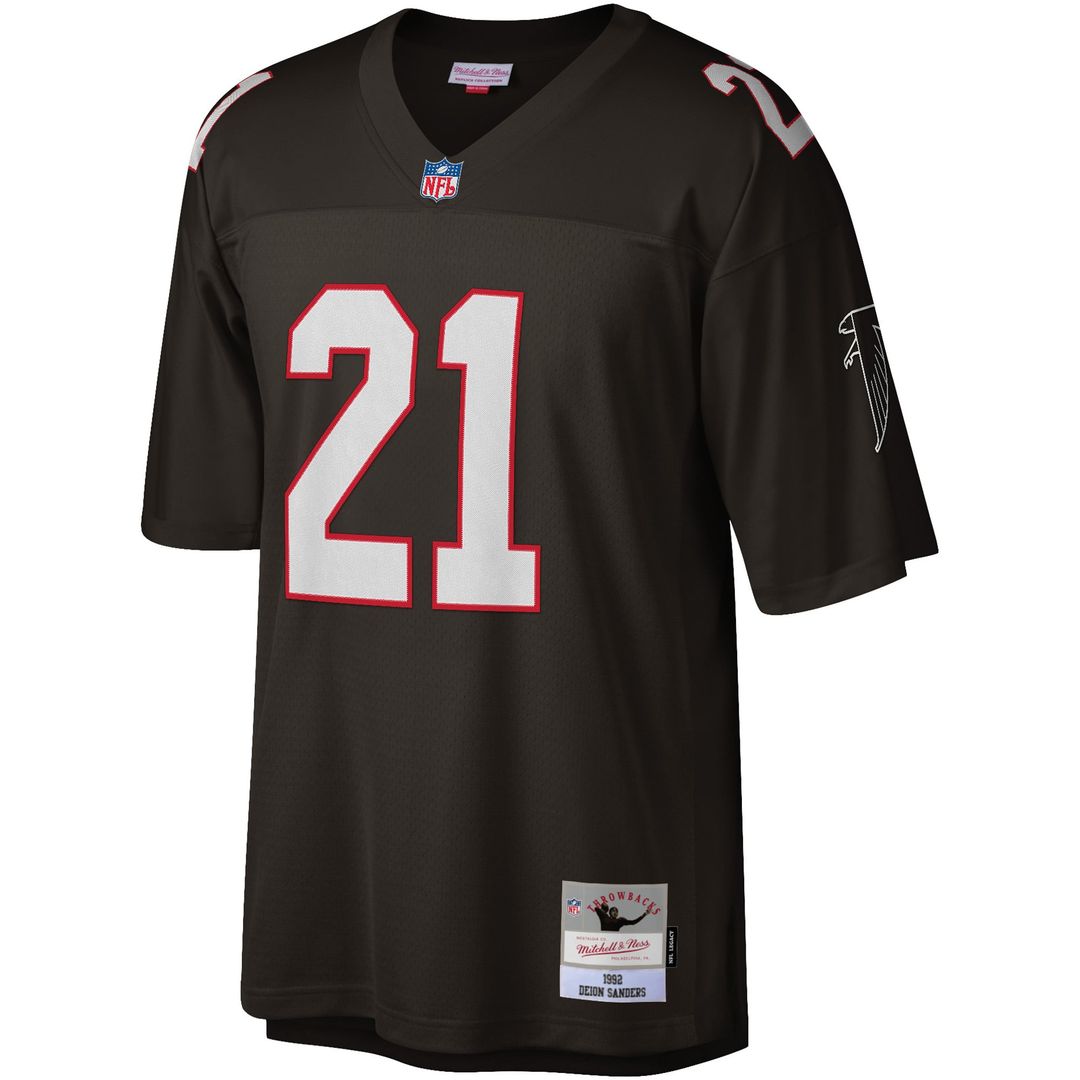 Atlanta Falcons Deion Sanders Mitchell & Ness Red Legacy Replica Jersey