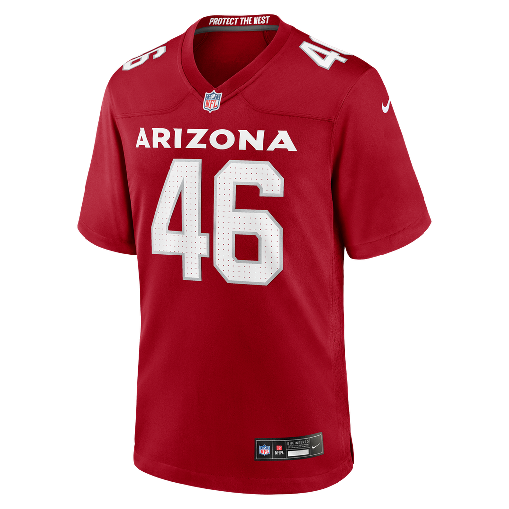 Arizona Cardinals Aaron Brewer Nike Cardinal Team Game Jersey