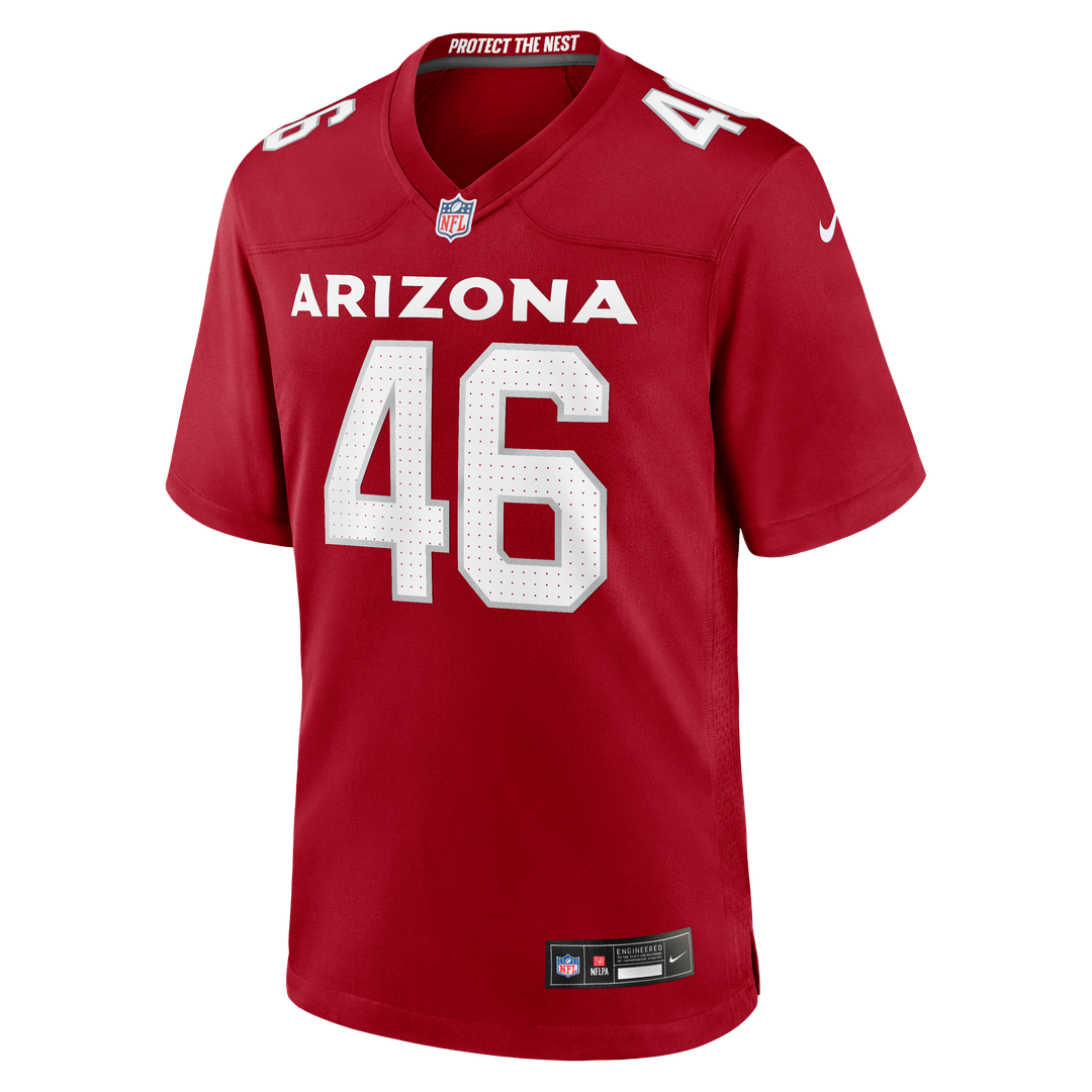 Arizona Cardinals Aaron Brewer Nike Cardinal Team Game Jersey