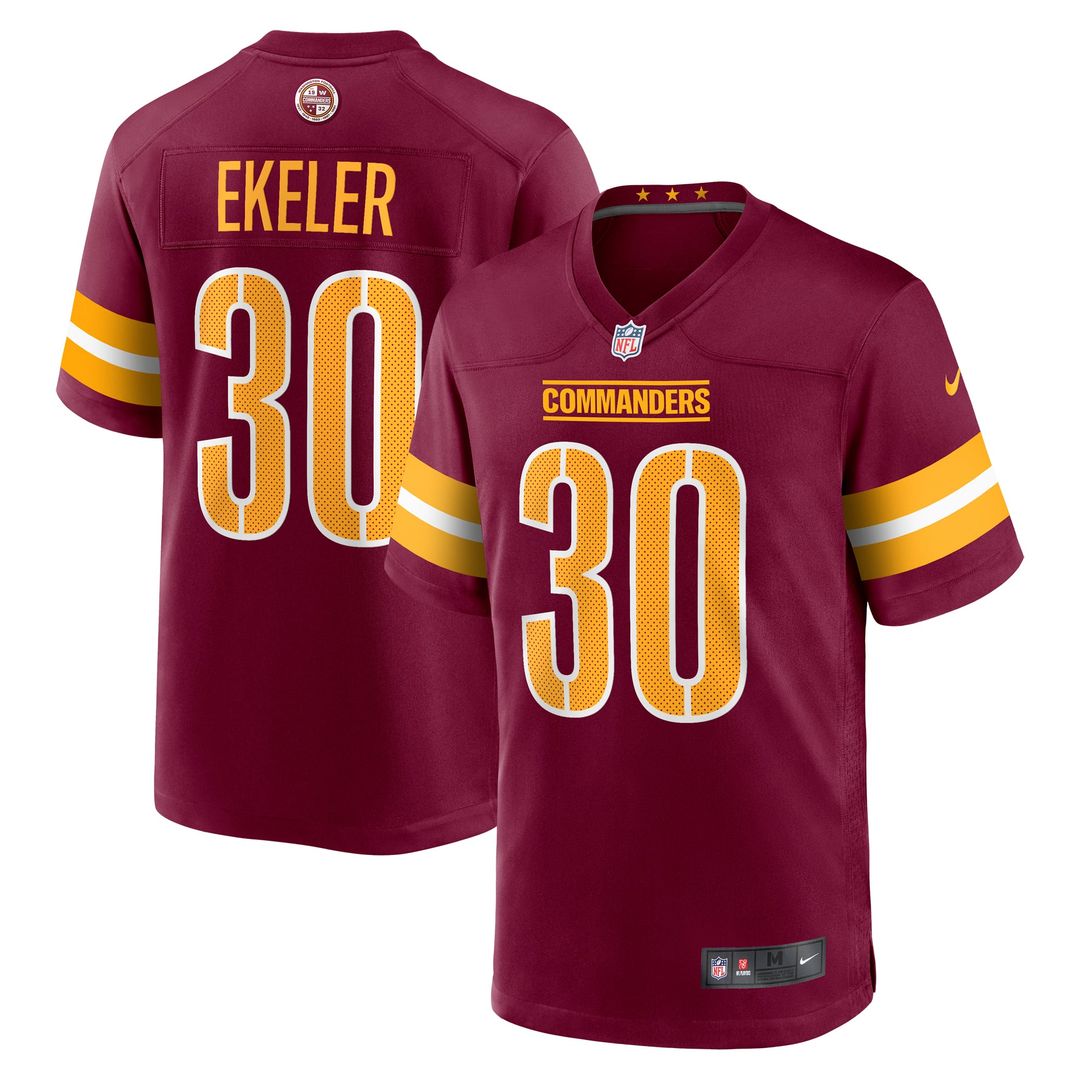 Washington Commanders Austin Ekeler Nike White Game Super Bowl Era Jersey