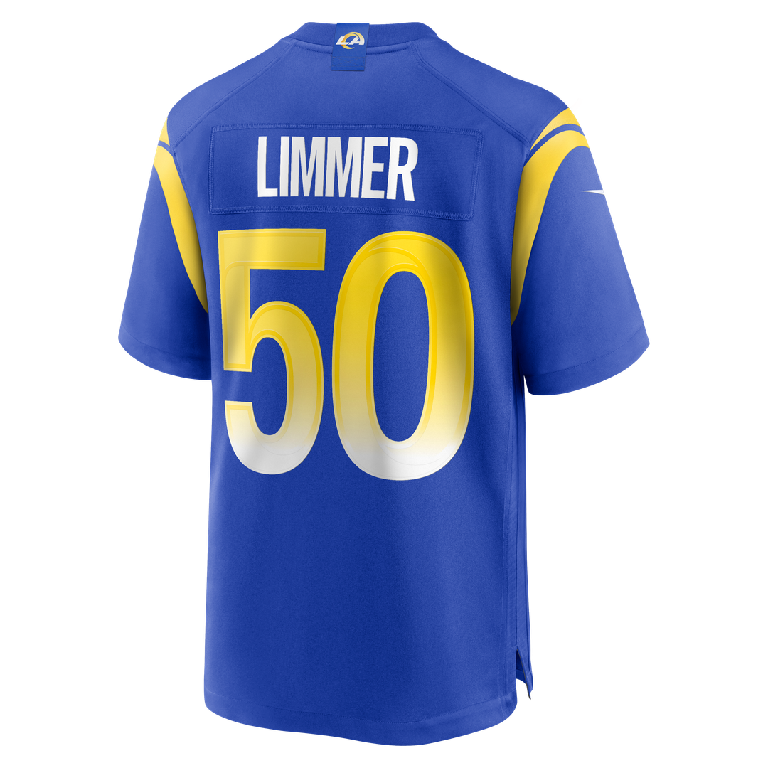 Los Angeles Rams Beaux Limmer Nike Royal Team Game Jersey