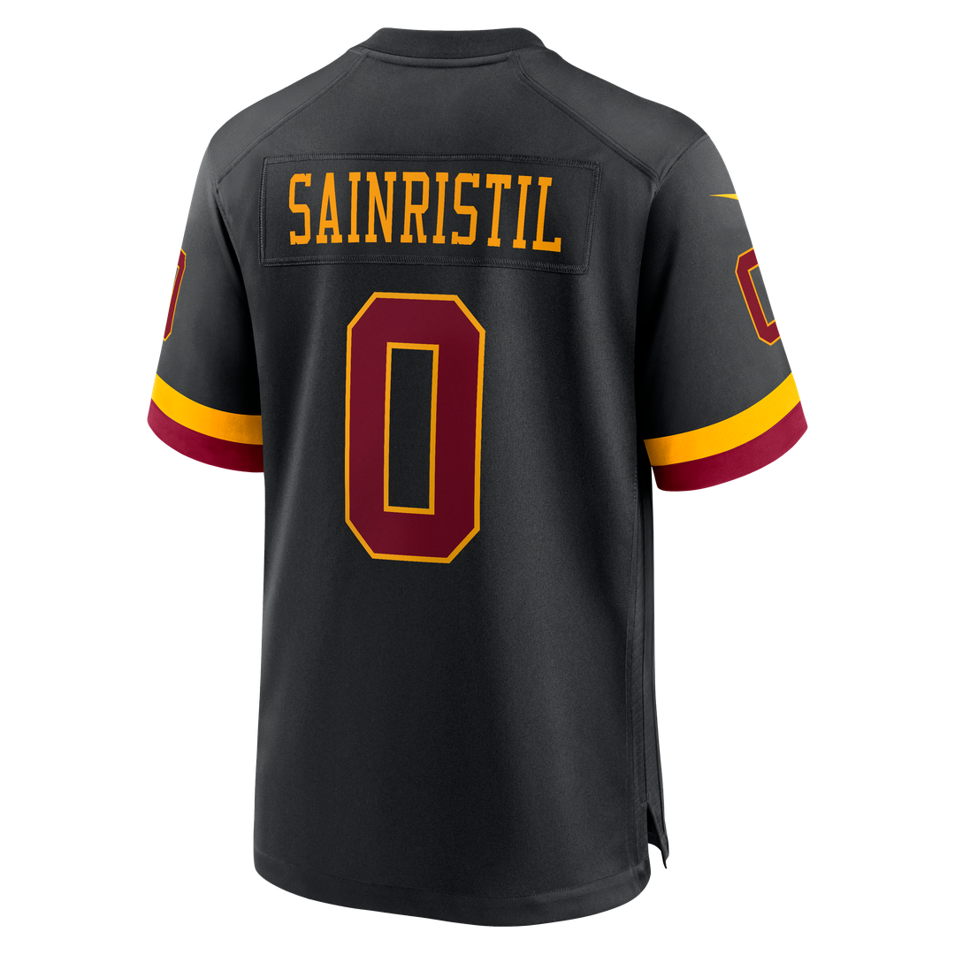 Washington Commanders Mike Sainristil Nike Black Hail Raiser Alternate Game Jersey