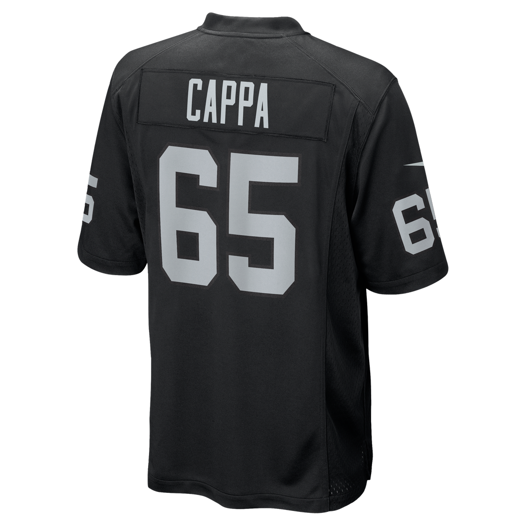 Las Vegas Raiders Alex Cappa Nike Black Team Game Jersey
