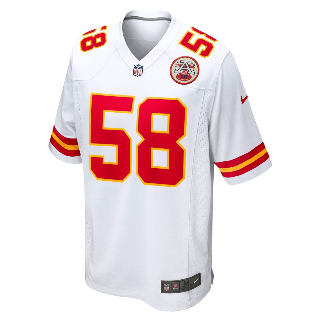 Kansas City Chiefs Derrick Thomas Nike White Retired Player Game Jersey