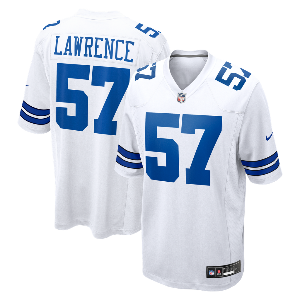 Dallas Cowboys Malachi Lawrence Nike White Game Jersey