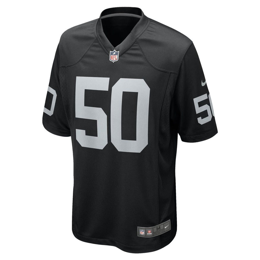 Las Vegas Raiders Jacob Bobenmoyer Nike Black Game Player Jersey