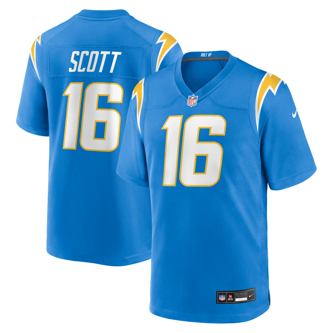 Los Angeles Chargers JK Scott Nike Powder Blue Game Jersey