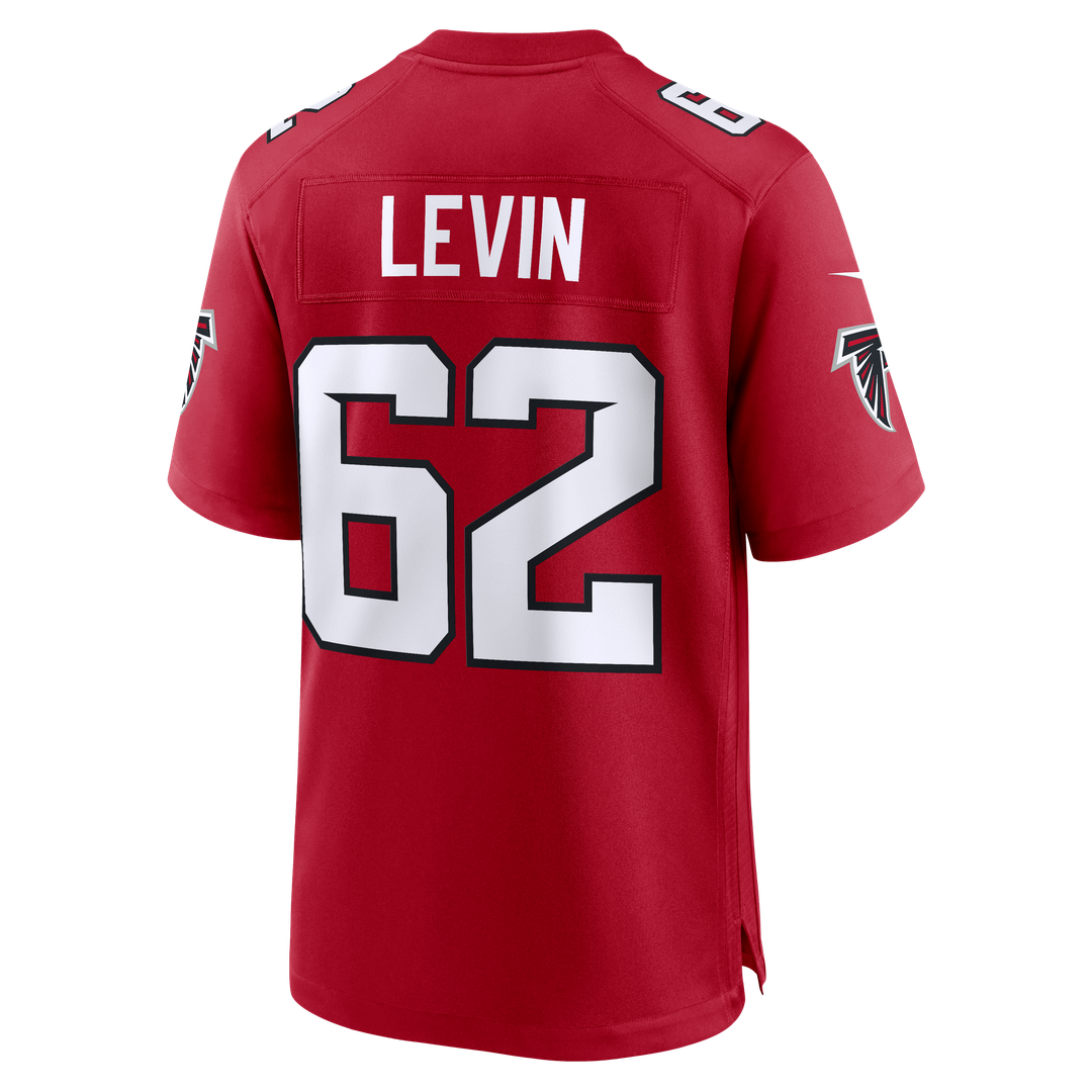 Atlanta Falcons Corey Levin Nike Red Team Game Jersey