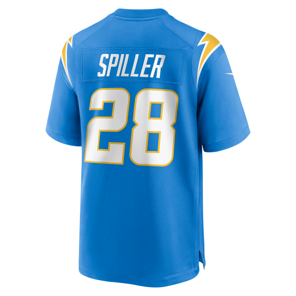 Los Angeles Chargers Isaiah Spiller Nike Powder Blue Game Jersey