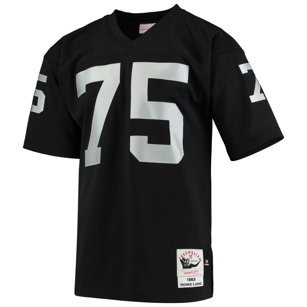 Las Vegas Raiders 1983 Howie Long Mitchell & Ness Black Authentic Throwback Retired Player Jersey