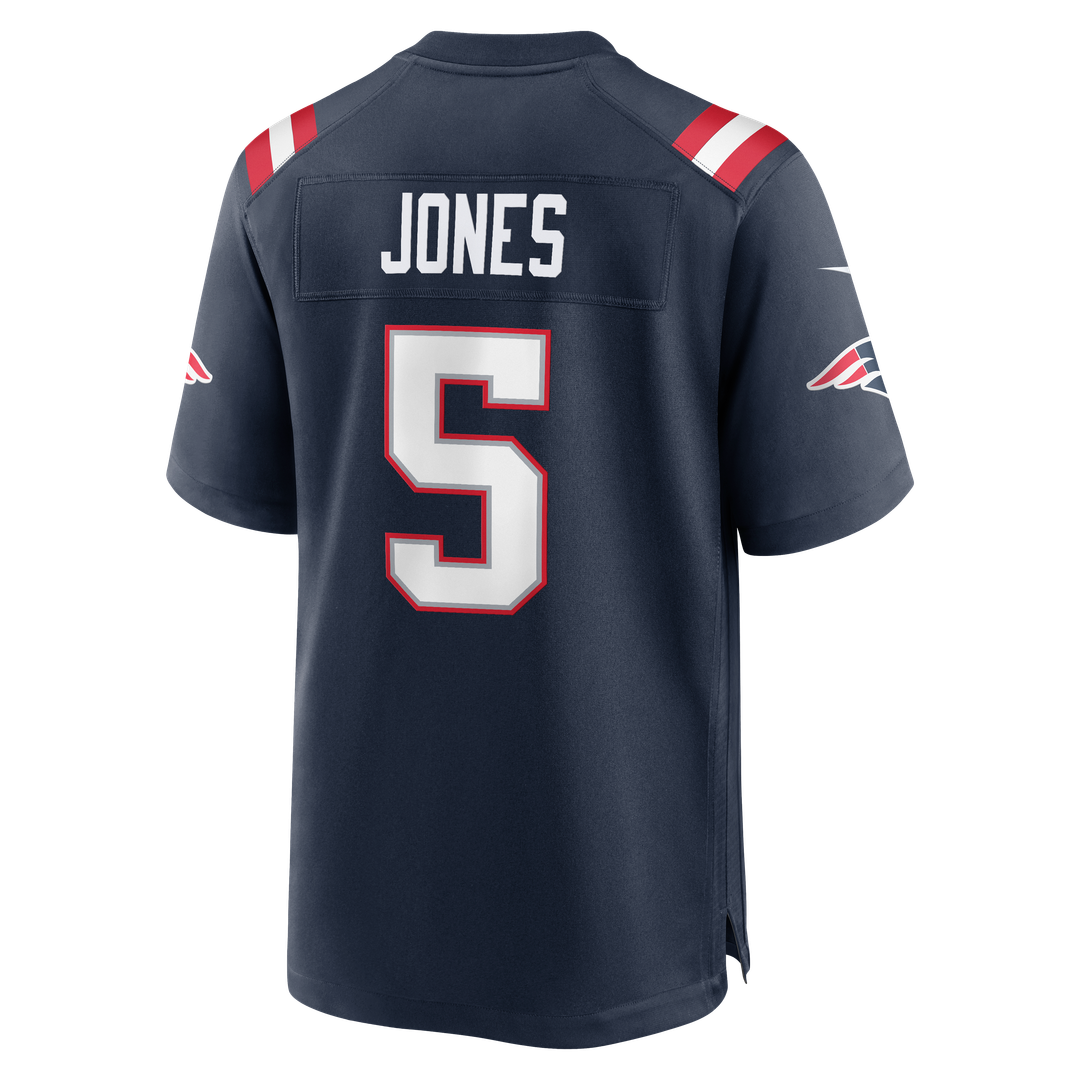 New England Patriots Dre'Mont Jones Nike Navy Team Game Jersey