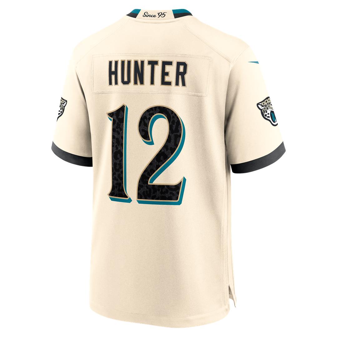 Jacksonville Jaguars Travis Hunter Nike Natural 2026 Rivalries Collection Game Jersey