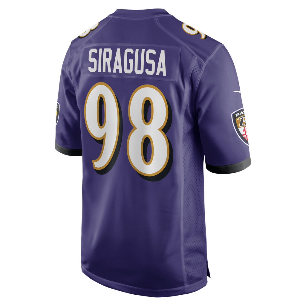 Baltimore Ravens Tony Siragusa Nike Purple Game Retired Player Jersey