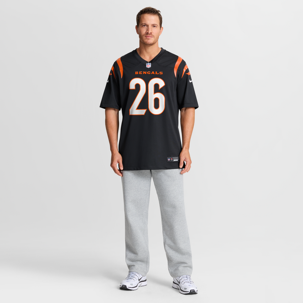 Cincinnati Bengals Ja'Sir Taylor Nike Black Team Game Jersey