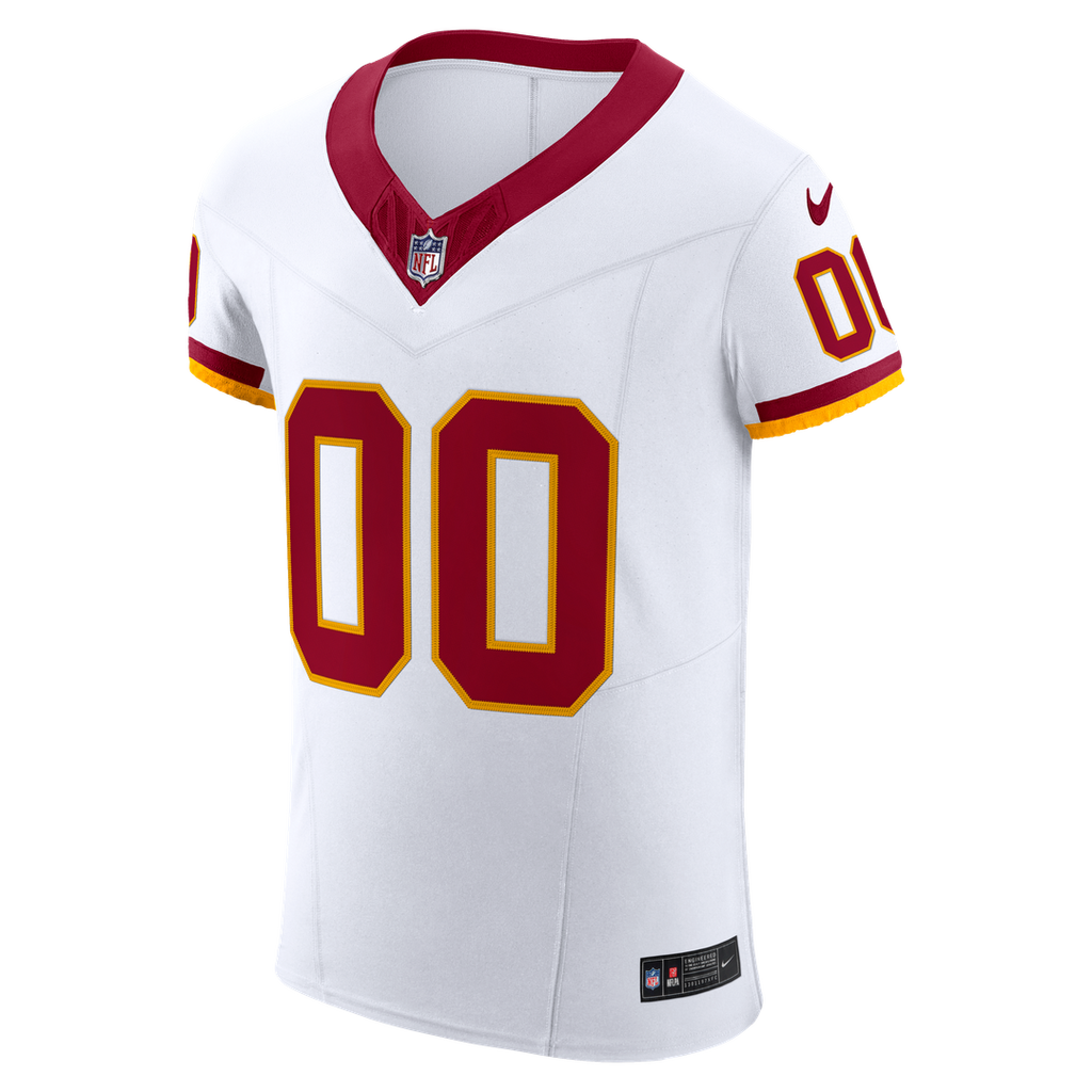 Washington Commanders Nike White Vapor F.U.S.E. Elite Custom Jersey