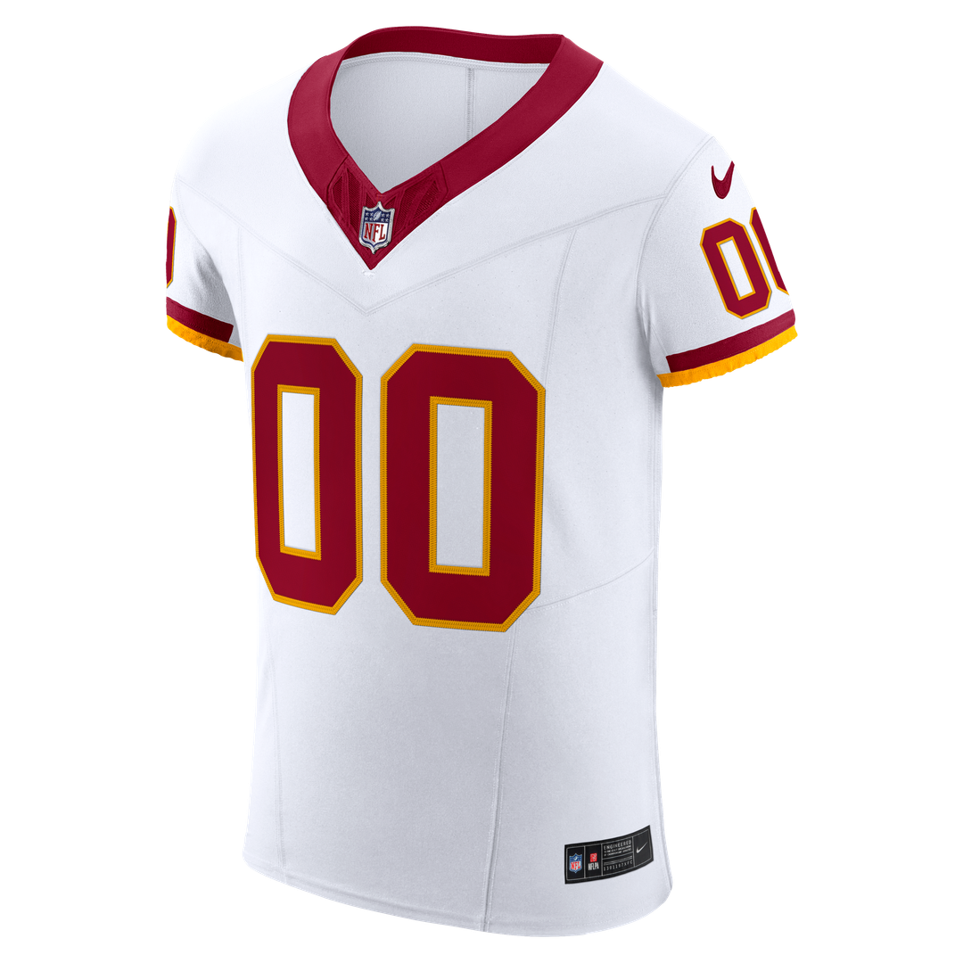 Washington Commanders Nike White Vapor F.U.S.E. Elite Custom Jersey