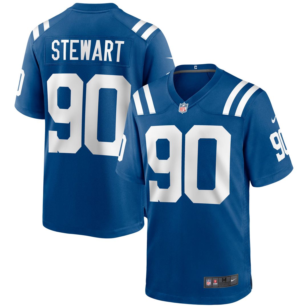 Indianapolis Colts Grover Stewart Nike Blue Alternate Game Jersey