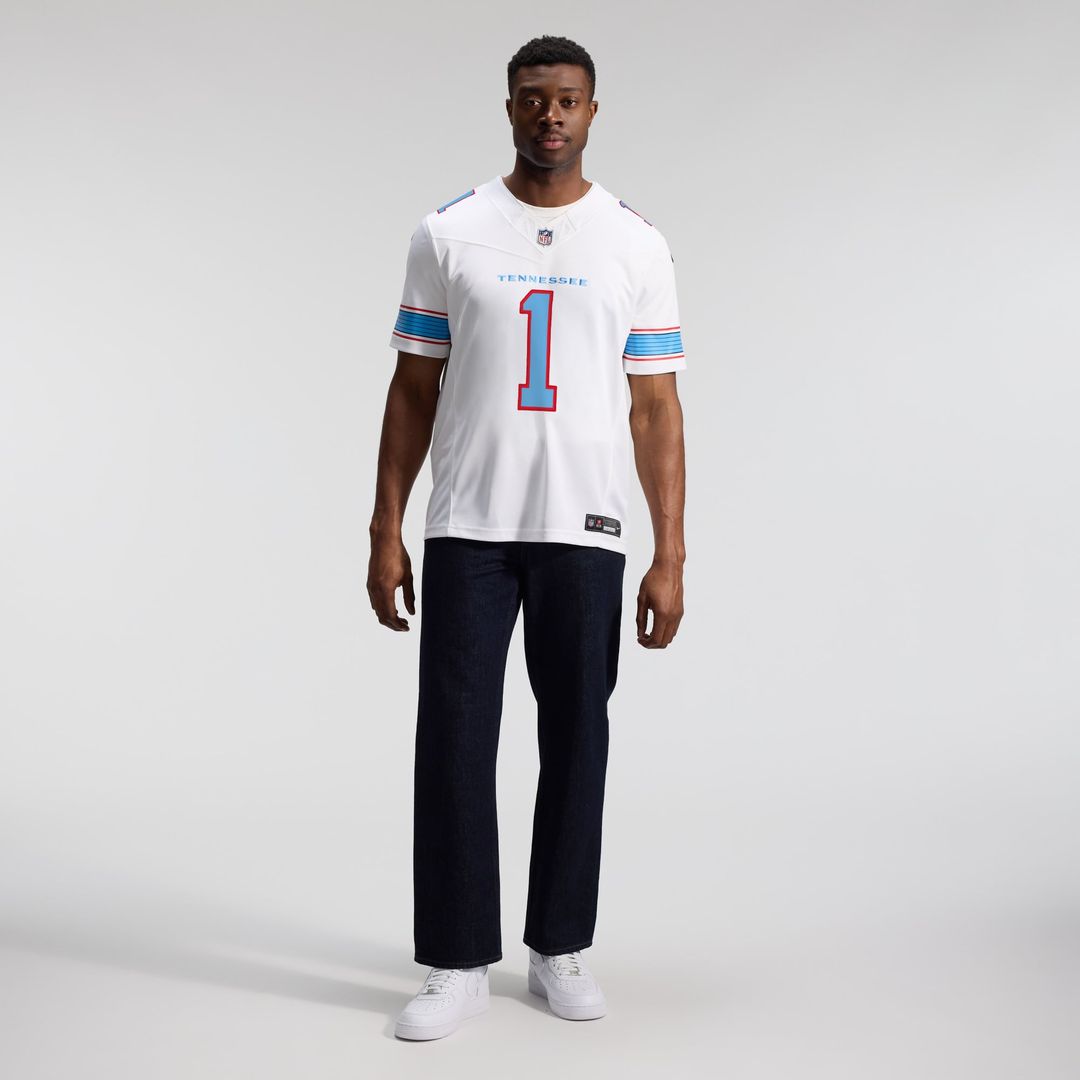 Tennessee Titans Cameron Ward Nike Light Blue Team Vapor F.U.S.E. Stitched Limited Jersey