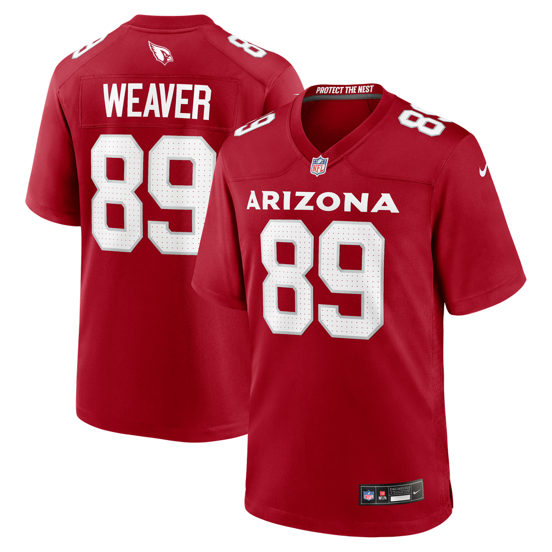 Arizona Cardinals Xavier Weaver Nike Cardinal Team Game Jersey