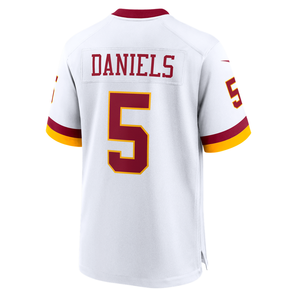 Washington Commanders Jayden Daniels Nike White Game Super Bowl Era Jersey