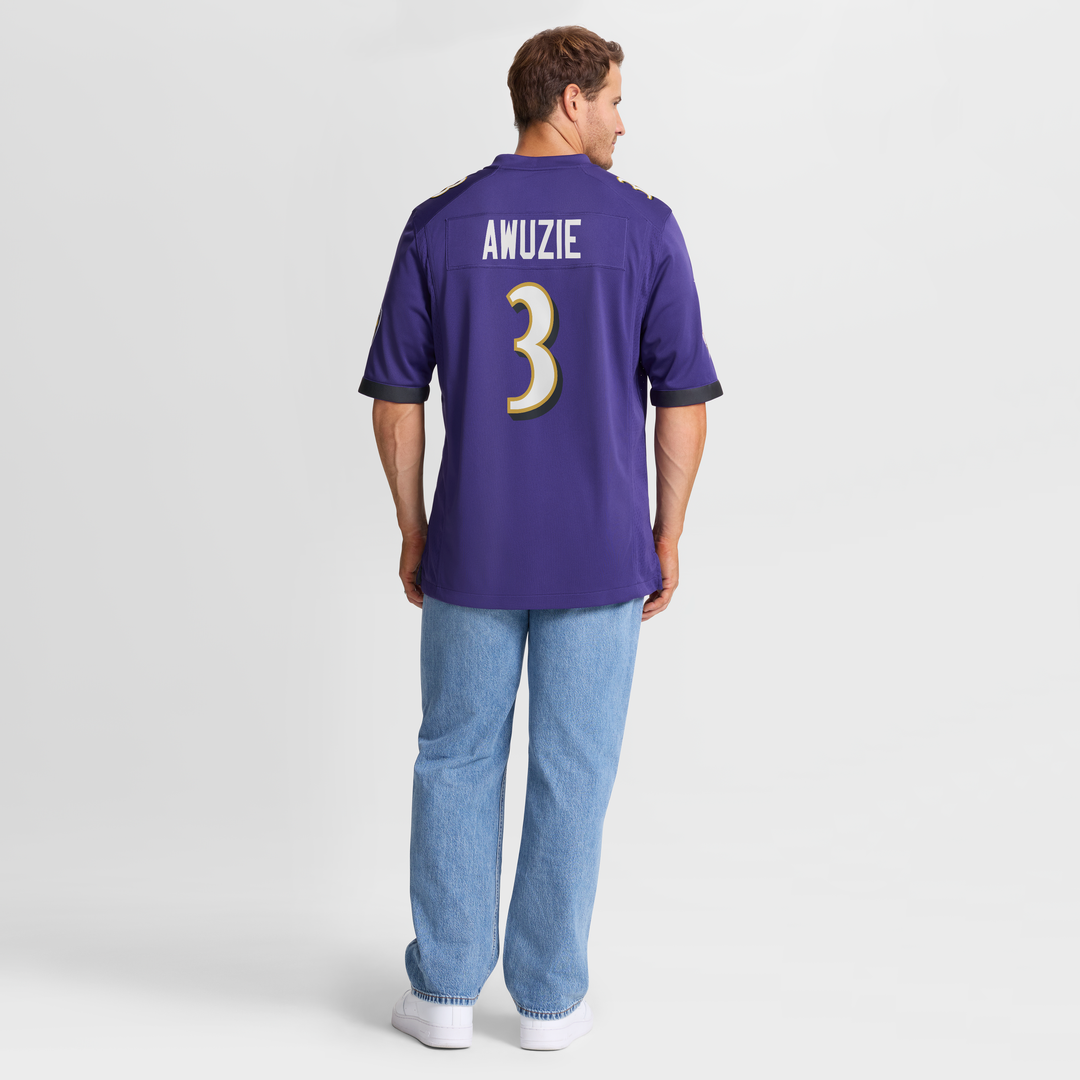 Baltimore Ravens Chidobe Awuzie Nike Purple Team Game Jersey
