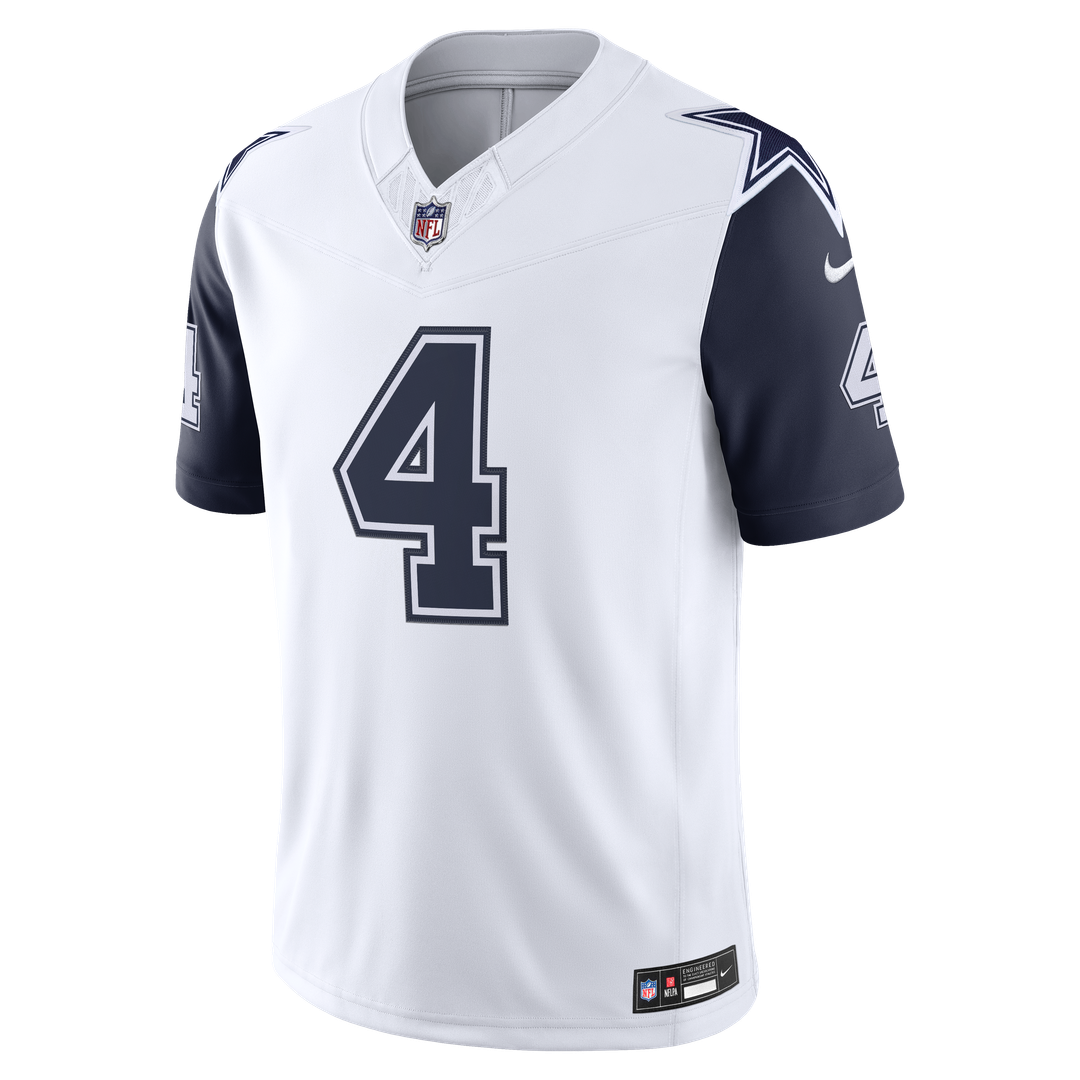 Dallas Cowboys Dak Prescott Nike Navy Team Vapor F.U.S.E. Stitched Limited Jersey