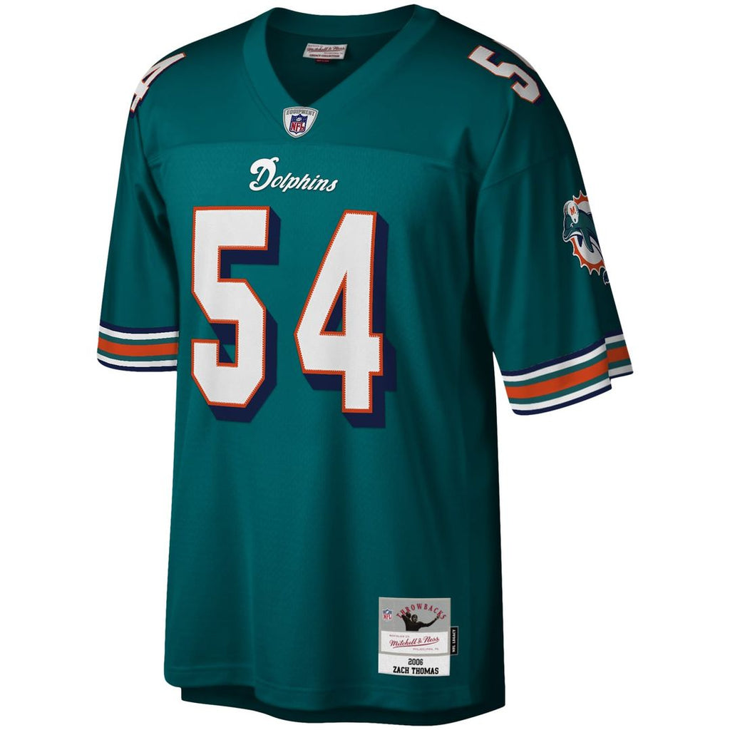 Miami Dolphins Zach Thomas Mitchell & Ness White Legacy Replica Jersey