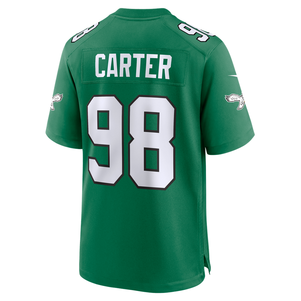 Philadelphia Eagles Jalen Carter Nike Midnight Green Team Game Jersey