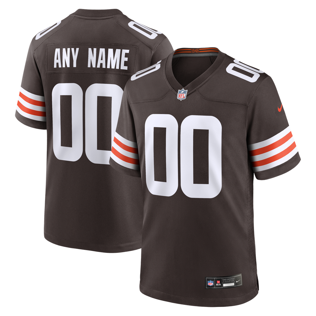 Cleveland Browns Nike White Custom Game Jersey
